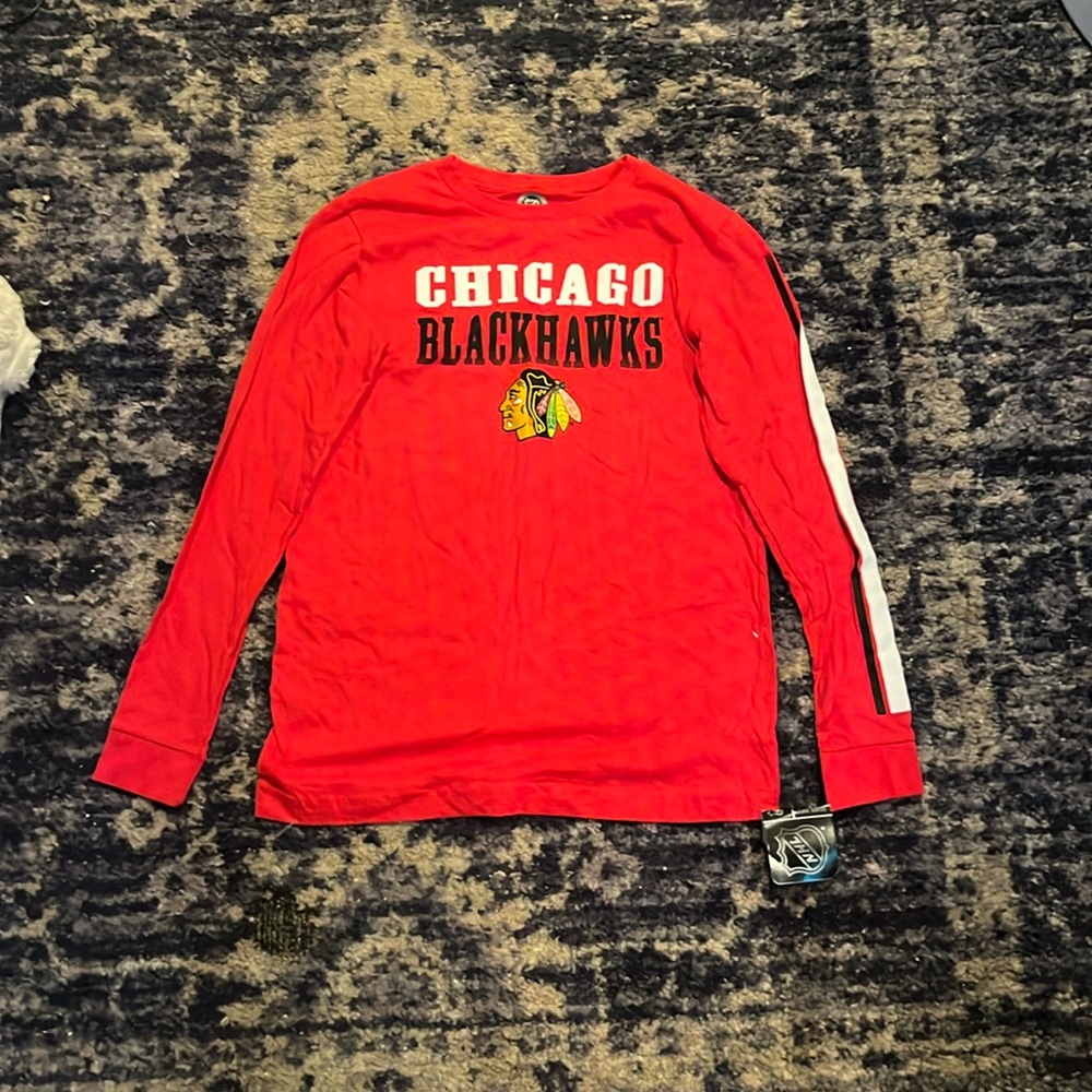 Men’s long sleeve black hawks